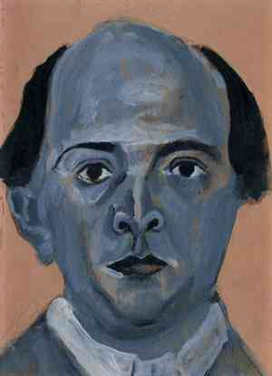 Birth of Classical Music: Blue Self Portrait by Schoenberg