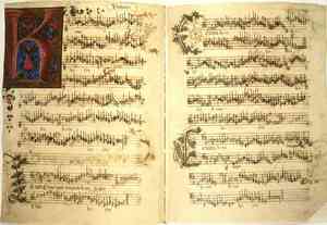 Birth of Classical Music: Manuscript by Busnois